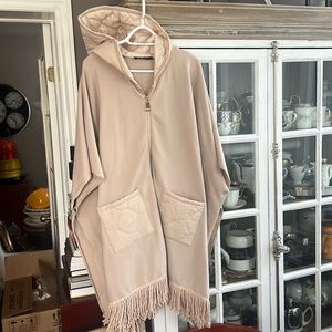 VIVIAN SHYU Made in Italy Long Cardigan Poncho, OS